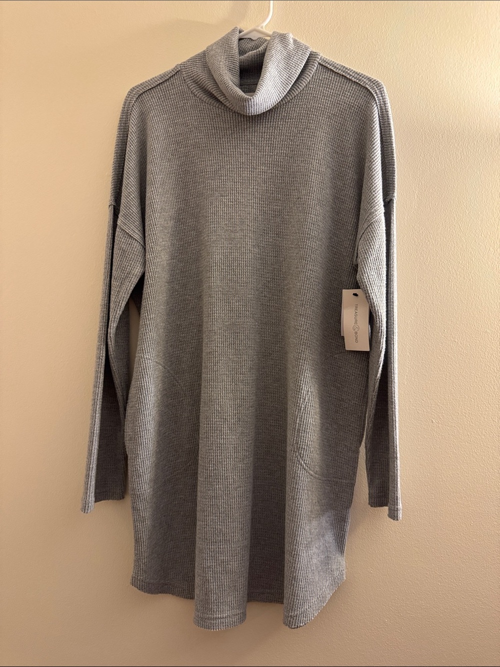 TREASURE & BOND Grey Sweater Dress
